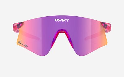 Превью  Велоочки RUDY PROJECT Astral X Klaebo Crysral Pink Fluo, Линзы: Multilaser Sunset (SP945244-R000)